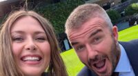 David Beckham Hits Wimbledon With Maria Sharapova After Hospital Stay