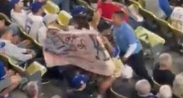 Dodgers fan protesting ICE removed from game by security hours after agents descended on stadium