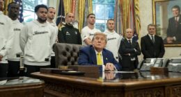 Donald Trump stuns soccer players with dig at trans athletes during their White House visit
