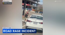 Dramatic video shows violent road rage incident in downtown Milwaukee, Wisconsin