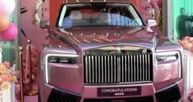 Dubai billionaire businessman slammed for gifting baby daughter, one, £500,000 bright pink Rolls Royce
