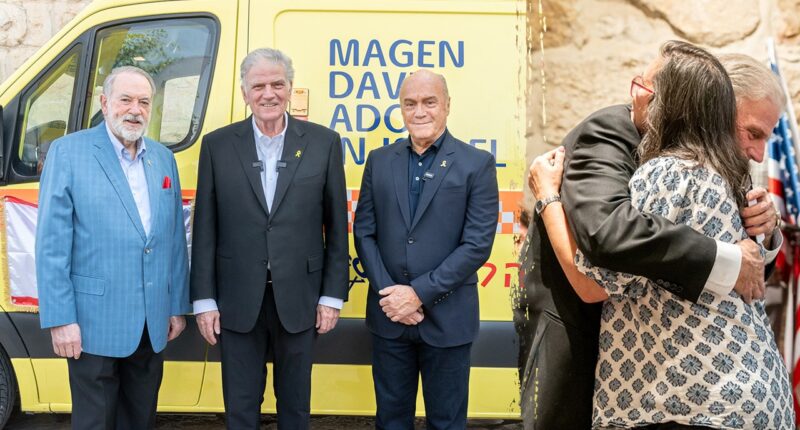 EXCLUSIVE: Franklin Graham leads ceremony as Samaritan’s Purse gives armored 'bulletproof' ambulance to Israel