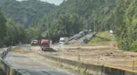 Flooding and rock slides close heavily damaged I-40 section in Smoky Mountains