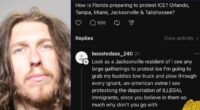 Florida man threatens to 'plow through' ICE protesters: Cops