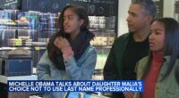 Former First Lady Michelle Obama speaks out after daughter Malia drops last name: 'She's trying to make her way'