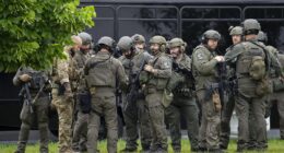 Frantic hunt for gunman after Democratic lawmakers shot at their homes in 'targeted attacks'