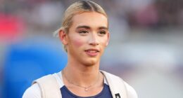 Fury as defiant trans athlete GRINS after pummeling girl rivals in California championship finals despite Trump order
