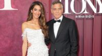 George Clooney returns to being a silver fox as he attends 2025 Tony Awards with glam wife Amal after 'awful dye job'