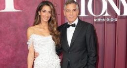 George Clooney returns to being a silver fox as he attends 2025 Tony Awards with glam wife Amal after 'awful dye job'