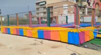 Girl, 2, electrocuted to death on trampoline as three other kids are injured in freak fairground tragedy in Spain