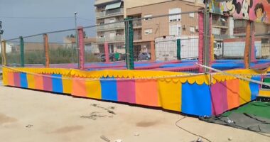 Girl, 2, electrocuted to death on trampoline as three other kids are injured in freak fairground tragedy in Spain