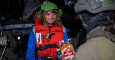 Greta Thunberg is locked in an Israeli jail for migrants and will be dragged to court with other 'freedom flotilla' activists, her lawyer claims - after snub from Sweden