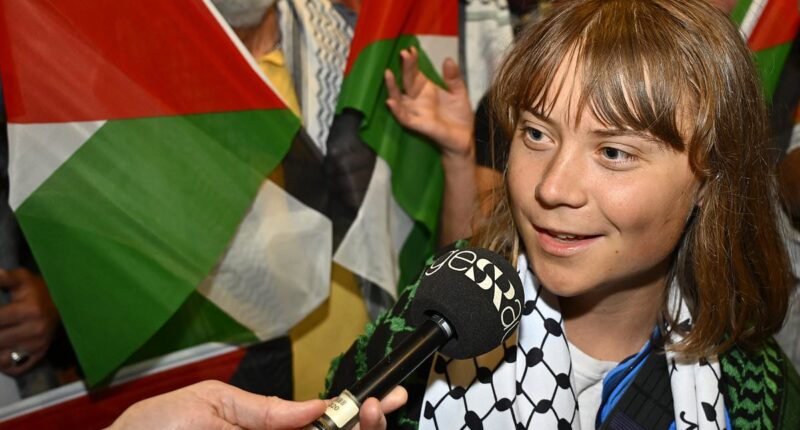 Greta Thunberg touches back down in Sweden after being deported from Israel and vows to RETURN after failed 'freedom flotilla' mission