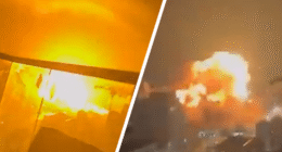 HUGE explosions in Tel Aviv as Iranian missiles rip through city