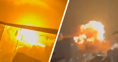 HUGE explosions in Tel Aviv as Iranian missiles rip through city