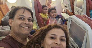 Heartbreaking final photo of family of five smiling moments before takeoff on doomed Air India jet