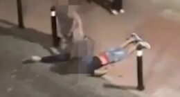 Horrifying moment off-duty cop chokes ‘phone thief’ to death as desperate bystanders beg him to stop
