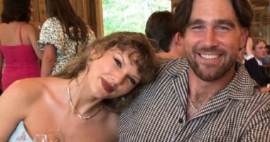 I've spotted a hideous hidden detail in THOSE wedding pictures of Taylor Swift and Travis Kelce. It's breathtakingly savage: KENNEDY