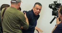 ICE Barbie Kristi Noem's LA riots press conference descends into chaos as Democrat Senator Alex Padilla is thrown out