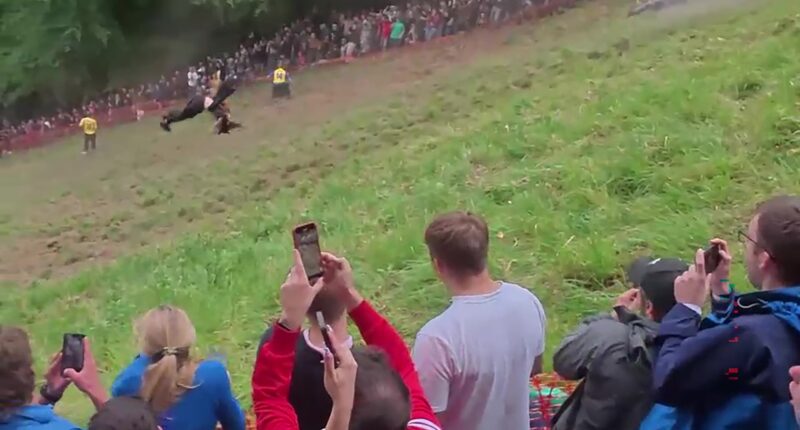 I’m very grateful to still be here, says somersaulting cheese-chaser after astonishing escape from injury in viral clip