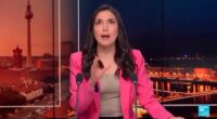 Incredible moment newsreader calmly carries on presenting during horror 6.5-mag EARTHQUAKE – as studio shakes around her