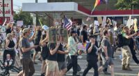 Innocent bystander gunned down at Utah protest as peacekeepers take aim at armed suspect