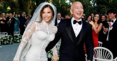 Inside Lauren Sanchez's bridal preparations... as she reveals reason for her modest dress choice