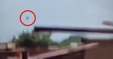 Is THIS the moment that saved the sole Brit survivor? Vid shows debris fly from Air India jet…is it door he fled from?