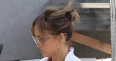 Jennifer Lopez sets temperatures soaring in pink catsuit as she moves on from Ben Affleck with tour rehearsal