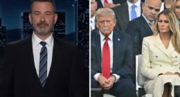Jimmy Kimmel Roasts President Trump For Dozing Off Next To Melania Trump At His “G.I. Joe-Themed Birthday Party”: “The Closest He Gets To Sleeping With His Wife”