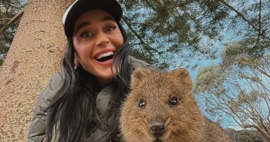 Katy Perry receives a message of support from Lauren Sanchez after ex Orlando Bloom cosied up to another woman - as she posts rare snaps with her daughter in Australia after skipping Venice wedding