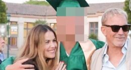 Kevin Costner's son's face says it all amid actor's reunion with ex Christine Baumgartner... as insider reveals the dramatic story of his high school graduation