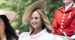 King Charles' nephew Peter Phillips is joined by his NHS nurse girlfriend Harriet Sperling in Ascot carriage procession for the first time as royals turn out in force
