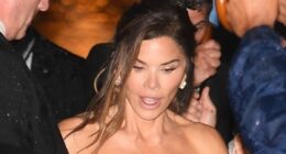 Lauren Sanchez and Jeff Bezos' A-list guests run for cover as pre-wedding party is hit by huge freak thunderstorm