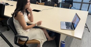 Natalie Chunk interviewing Attorney Kevin Mehr