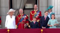 Long to reign over us! Crowds cheer King Charles and Queen Camilla on balcony as Kate, William and their children join them to see Trooping the Colour flypast
