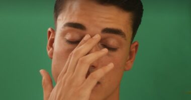 Man fights back tears after partner shares passionate kiss with stranger - before brazenly revealing plans to sleep with him