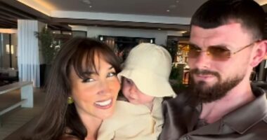 Megan McKenna reveals what it is REALLY like honeymooning with a baby as she shares an insight into her romantic holiday with husband Oliver Burke