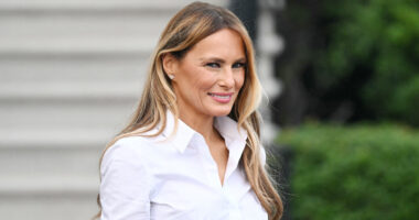 Melania Trump debuts stunning new look & fans insist First Lady looks ‘better than ever’ as she whispers to husband Don