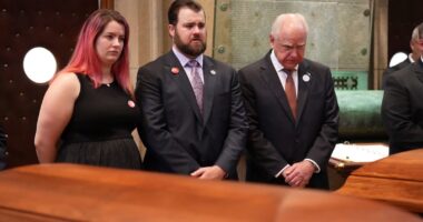 Minnesota lawmakers shot: Joe Biden, Kamala Harris, Tim Walz attend funeral for former Minnesota House Speaker Melissa Hortman
