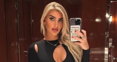 Model was pinned down, punched and repeatedly bitten by her abusive boyfriend who warned 'I will f*** you up', court hears