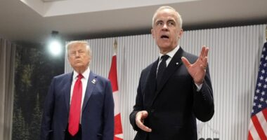 Moment Trump is savagely cut off by Canada's Mark Carney showcases tense power struggle amid 51st state drama