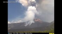 Mount Etna news: Volcanic activity in Sicily erupts in a fiery show of smoke and ash miles high