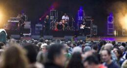 Music festival halted after band member 'collapses on stage' in front of horrified crowd