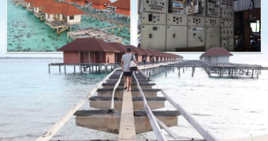 Mystery surrounds abandoned Maldives resort left to rot with decaying villas, filthy pools & dust-covered massage tables