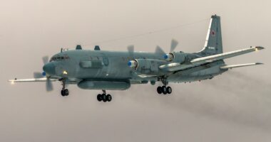 NATO jets scrambled to intercept Russian spyplane as Kremlin threatens ‘direct’ response to military buildup on border