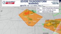 NWS issues Severe Thunderstorm Warning for several Northeast Ohio counties