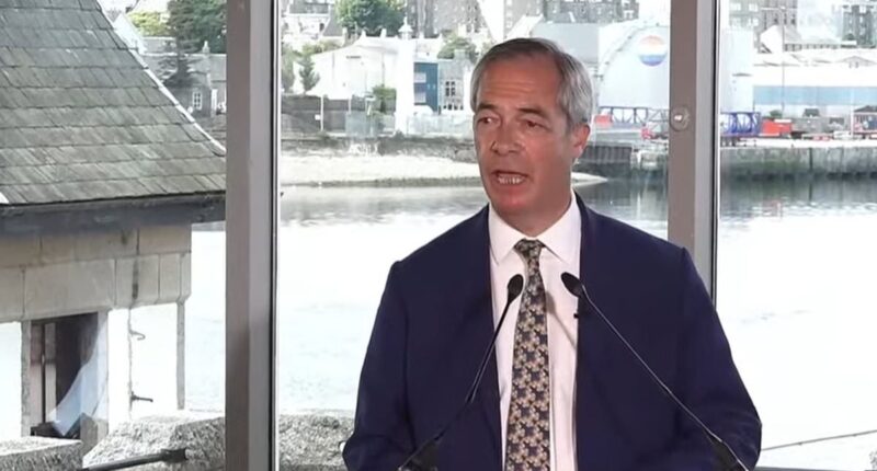Nigel Farage blasts 'supertax' on North Sea oil and gas and backs giving Scotland new fundraising powers as he woos voters ahead of by-election
