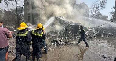 'No survivors expected' in Air India plane disaster - and yet more people on the ground were killed by fireball when Gatwick-bound jet with 244 on board crashed into medical college and exploded, police say