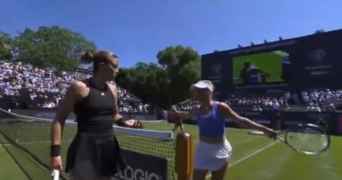 'Nobody likes you!': Seething tennis stars have heated row after match, with Yulia Putintseva again involved months after she 'humiliated' ball girl